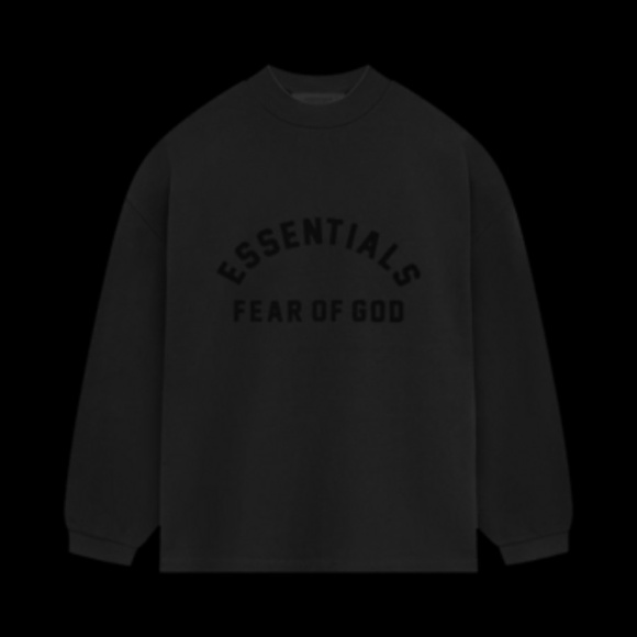 Fear of God Essentials Heavy Jersey Long-Sleeve T-shirt “Jet-Black”